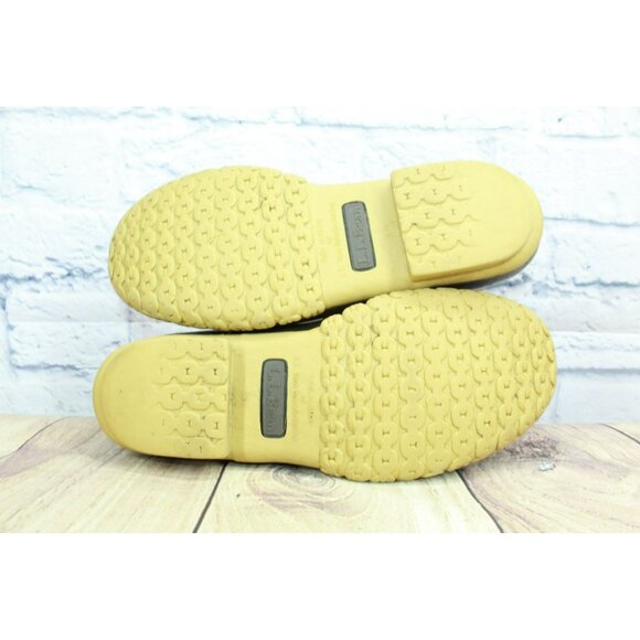 LL Bean Brown Leather Lace-Up Round Toe Unlined Ankle Duck Boots Size 7 M - Picture 10 of 10